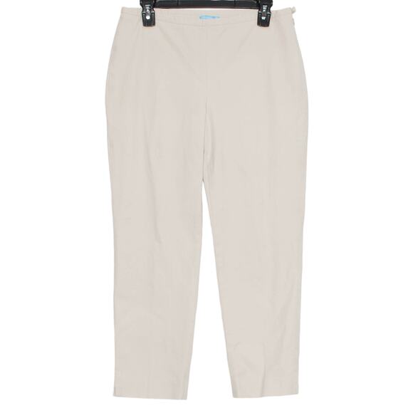J McLaughlin Pants Cropped Minimalist Classic Preppy Smart Casual Timeless Tan 6 - Picture 1 of 6